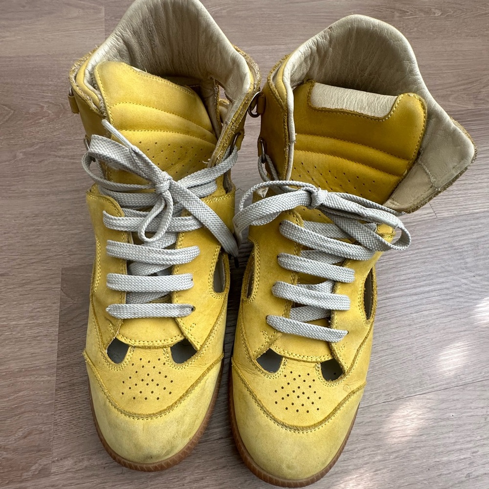Maison Margiela sz 10 sz40 yellow Sneakers cutout